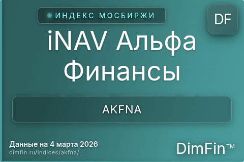 Каталог индекса iNAV Альфа Финансы (AKFNA) — структура и данные Каталог индекса iNAV Альфа Финансы (AKFNA) — структура и данные