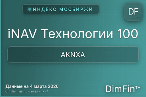 Каталог индекса iNAV Технологии 100 (AKNXA) — структура и данные Каталог индекса iNAV Технологии 100 (AKNXA) — структура и данные
