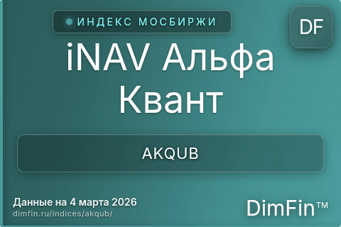 Каталог индекса iNAV Альфа Квант (AKQUB) — структура и данные