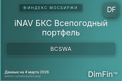 Каталог индекса iNAV БКС Всепогодный портфель (BCSWA) — структура и данные Каталог индекса iNAV БКС Всепогодный портфель (BCSWA) — структура и данные