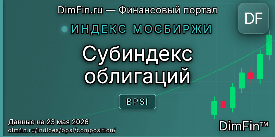 Состав индекса Субиндекс облигаций (BPSI) — компоненты и веса Состав индекса Субиндекс облигаций (BPSI) — компоненты и веса