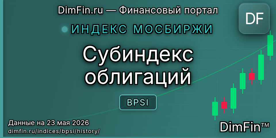 Исторические данные Субиндекс облигаций (BPSI) — графики и котировки Исторические данные Субиндекс облигаций (BPSI) — графики и котировки
