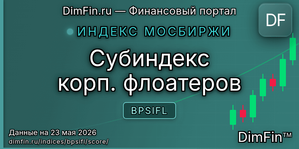 DimFin Score Субиндекс корп. флоатеров (BPSIFL) — рейтинг и оценка