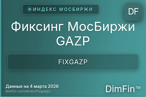 Каталог индекса Фиксинг МосБиржи GAZP (FIXGAZP) — структура и данные