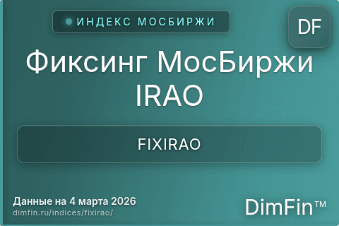 Каталог индекса Фиксинг МосБиржи IRAO (FIXIRAO) — структура и данные