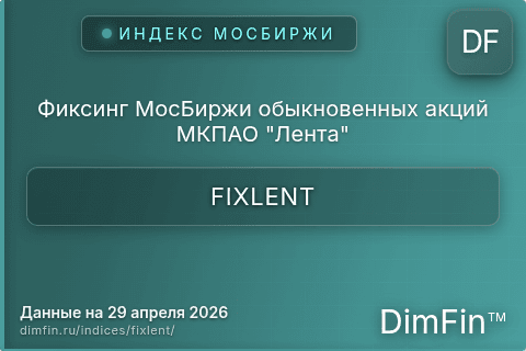 Каталог индекса Фиксинг МосБиржи обыкновенных акций МКПАО "Лента" (FIXLENT) — структура и данные Каталог индекса Фиксинг МосБиржи обыкновенных акций МКПАО "Лента" (FIXLENT) — структура и данные