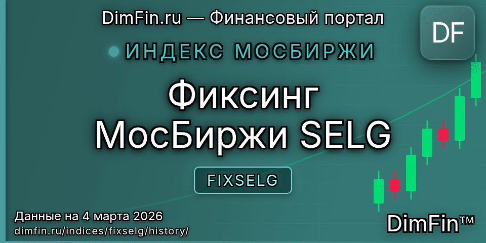 Исторические данные Фиксинг МосБиржи SELG (FIXSELG) — графики и котировки Исторические данные Фиксинг МосБиржи SELG (FIXSELG) — графики и котировки