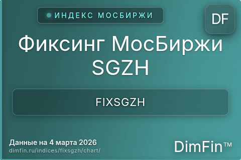 Ключевые показатели графика Фиксинг МосБиржи SGZH (FIXSGZH) Ключевые показатели графика Фиксинг МосБиржи SGZH (FIXSGZH)