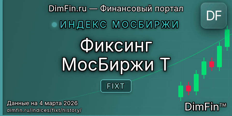 Исторические данные Фиксинг МосБиржи T (FIXT) — графики и котировки Исторические данные Фиксинг МосБиржи T (FIXT) — графики и котировки