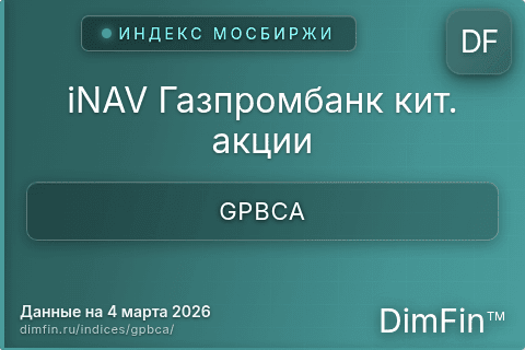 Каталог индекса iNAV Газпромбанк кит. акции (GPBCA) — структура и данные