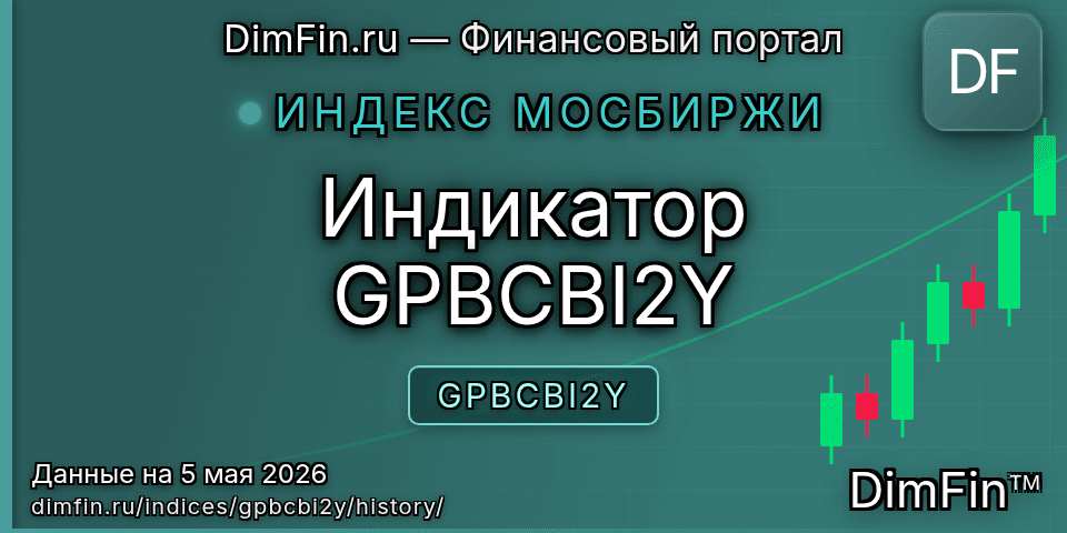 Исторические данные Индикатор GPBCBI2Y (GPBCBI2Y) — графики и котировки Исторические данные Индикатор GPBCBI2Y (GPBCBI2Y) — графики и котировки