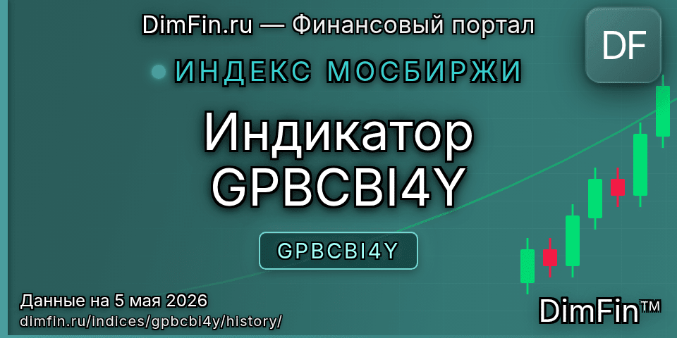 Исторические данные Индикатор GPBCBI4Y (GPBCBI4Y) — графики и котировки Исторические данные Индикатор GPBCBI4Y (GPBCBI4Y) — графики и котировки