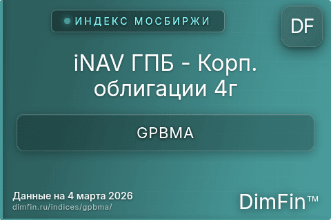 Каталог индекса iNAV ГПБ - Корп. облигации 4г (GPBMA) — структура и данные