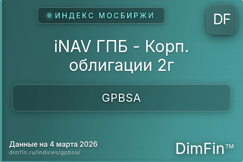 Каталог индекса iNAV ГПБ - Корп. облигации 2г (GPBSA) — структура и данные Каталог индекса iNAV ГПБ - Корп. облигации 2г (GPBSA) — структура и данные
