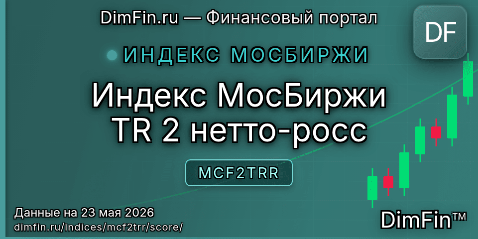 DimFin Score Индекс МосБиржи TR 2 нетто-росс (MCF2TRR) — рейтинг и оценка