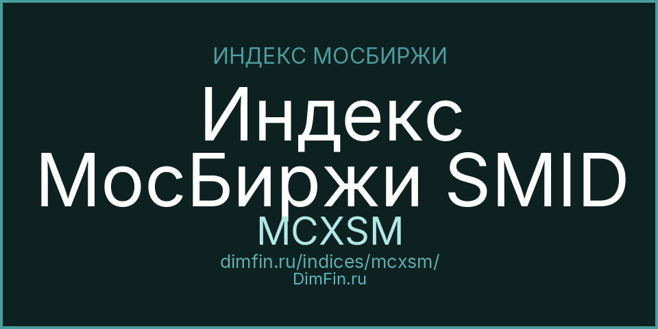 Индекс МосБиржи SMID (MCXSM): текущее значение, доходность и волатильность на Московской бирже