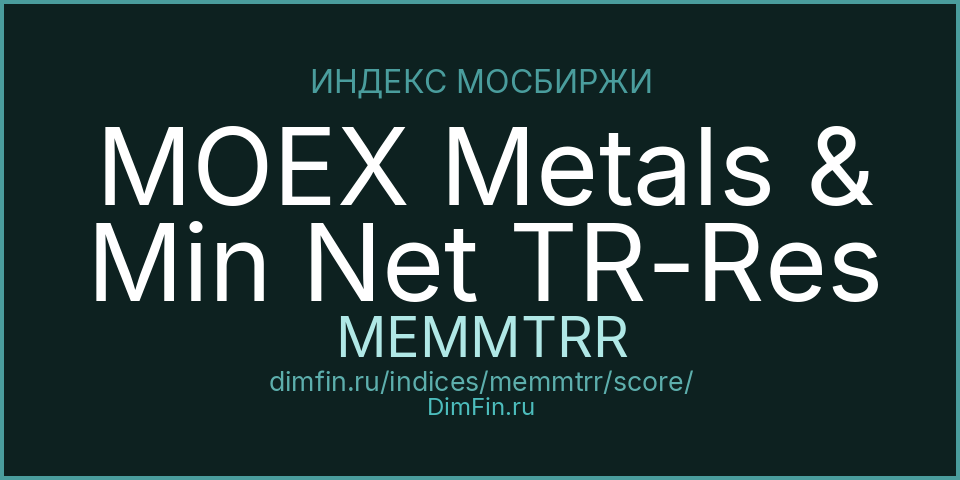 DimFin Score для MOEX Metals & Min Net TR-Res (MEMMTRR)