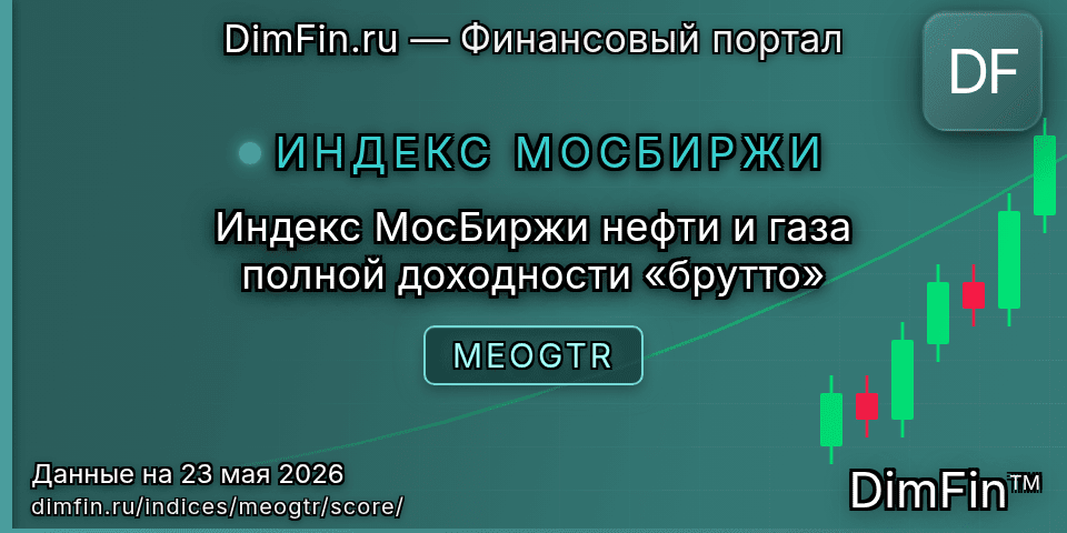 DimFin Score Индекс МосБиржи нефти и газа полной доходности «брутто» (MEOGTR) — рейтинг и оценка