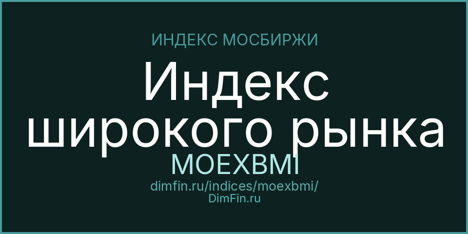 Индекс широкого рынка (MOEXBMI): текущее значение, доходность и волатильность на Московской бирже