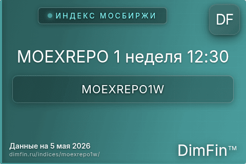 Каталог индекса MOEXREPO 1 неделя 12:30 (MOEXREPO1W) — структура и данные Каталог индекса MOEXREPO 1 неделя 12:30 (MOEXREPO1W) — структура и данные