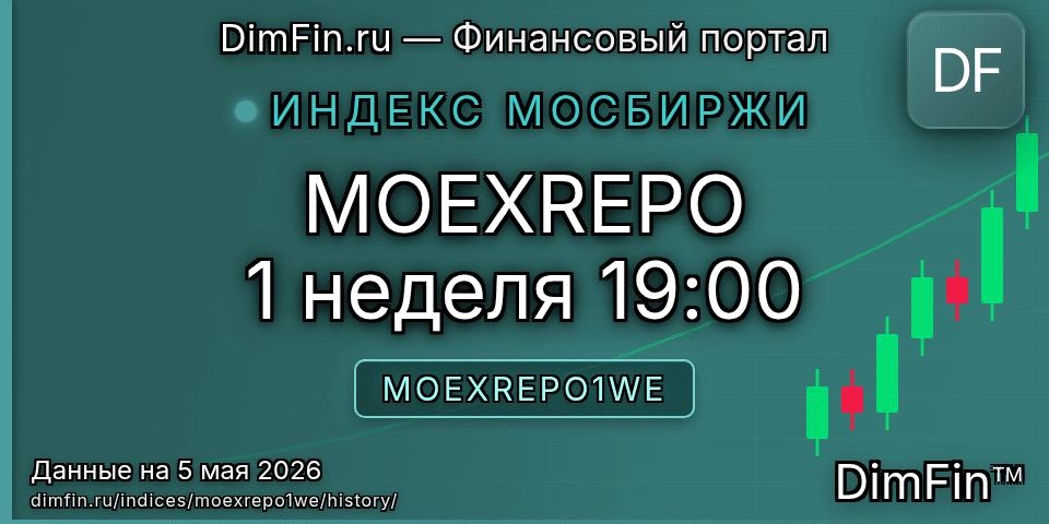Исторические данные MOEXREPO 1 неделя 19:00 (MOEXREPO1WE) — графики и котировки Исторические данные MOEXREPO 1 неделя 19:00 (MOEXREPO1WE) — графики и котировки
