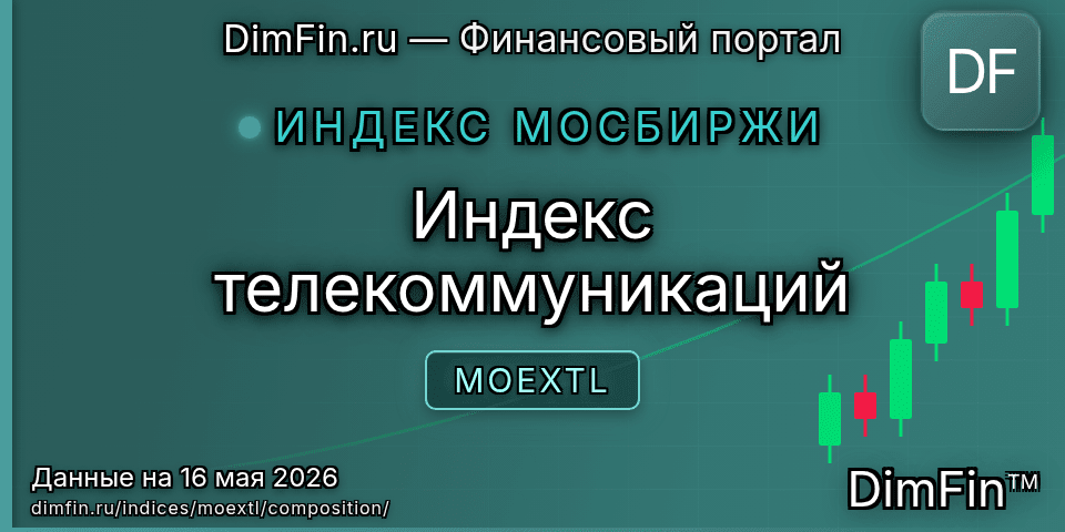 Состав индекса Индекс телекоммуникаций (MOEXTL) — компоненты и веса Состав индекса Индекс телекоммуникаций (MOEXTL) — компоненты и веса
