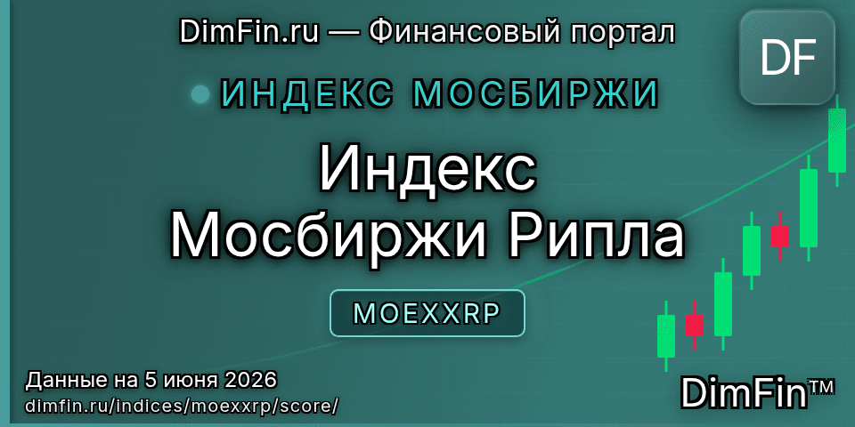 DimFin Score Индекс Мосбиржи Рипла (MOEXXRP) — рейтинг и оценка DimFin Score Индекс Мосбиржи Рипла (MOEXXRP) — рейтинг и оценка