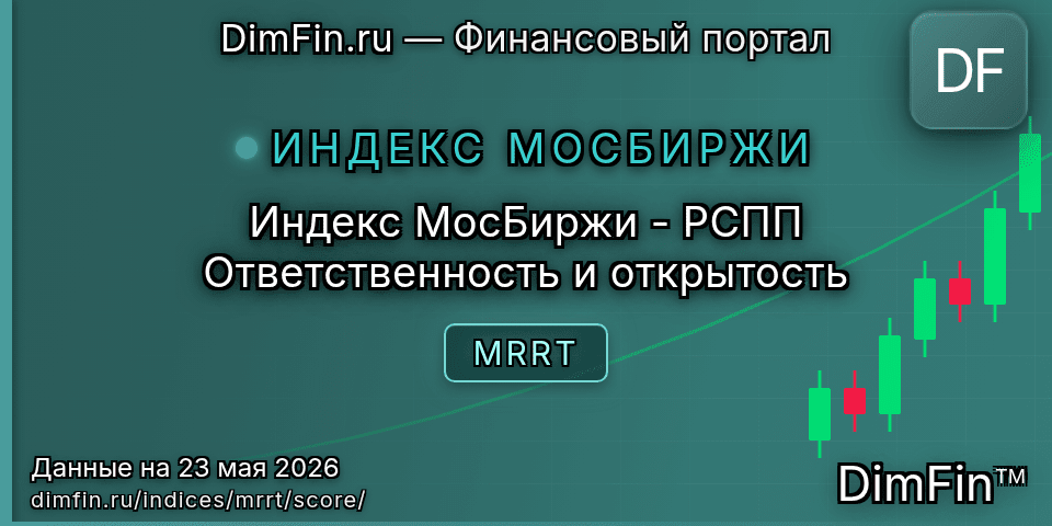 DimFin Score Индекс МосБиржи - РСПП Ответственность и открытость (MRRT) — рейтинг и оценка DimFin Score Индекс МосБиржи - РСПП Ответственность и открытость (MRRT) — рейтинг и оценка