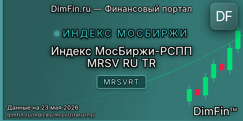 Доходность Индекс МосБиржи-РСПП MRSV RU TR (MRSVRT) — статистика по периодам
