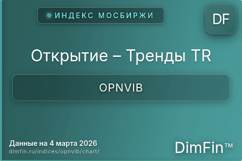 Ключевые показатели графика Открытие – Тренды TR (OPNVIB)