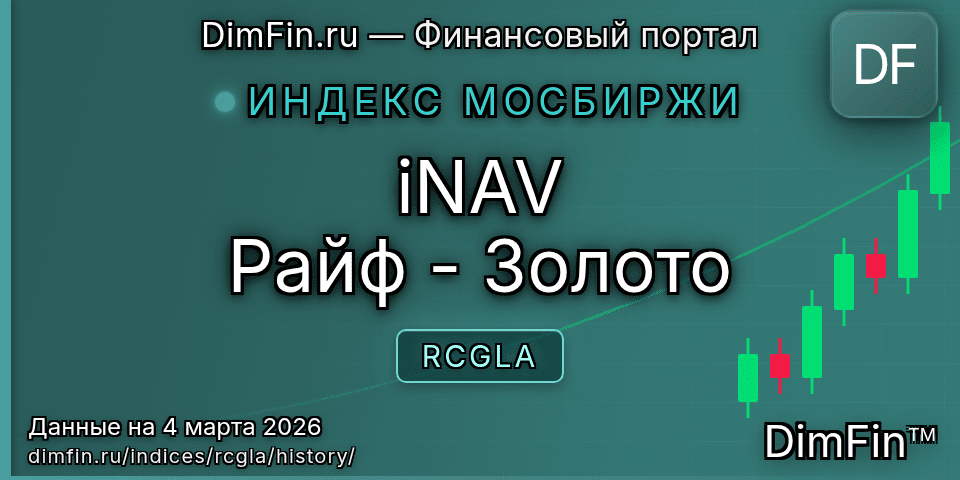 Исторические данные iNAV Райф - Золото (RCGLA) — графики и котировки Исторические данные iNAV Райф - Золото (RCGLA) — графики и котировки
