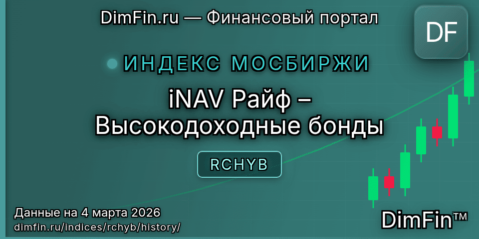 Исторические данные iNAV Райф – Высокодоходные бонды (RCHYB) — графики и котировки Исторические данные iNAV Райф – Высокодоходные бонды (RCHYB) — графики и котировки