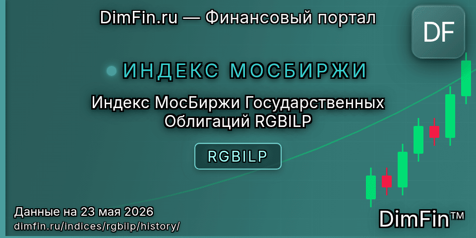 Исторические данные Индекс МосБиржи Государственных Облигаций RGBILP (RGBILP) — графики и котировки
