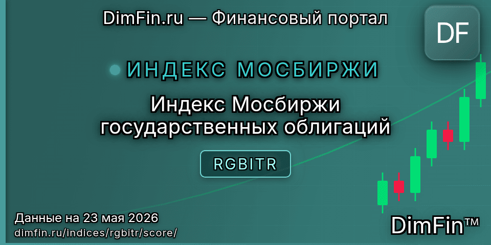 DimFin Score Индекс Мосбиржи государственных облигаций (RGBITR) — рейтинг и оценка DimFin Score Индекс Мосбиржи государственных облигаций (RGBITR) — рейтинг и оценка
