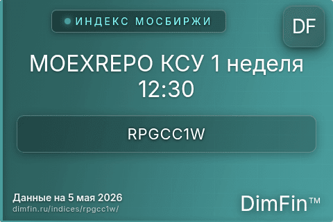 Каталог индекса MOEXREPO КСУ 1 неделя 12:30 (RPGCC1W) — структура и данные