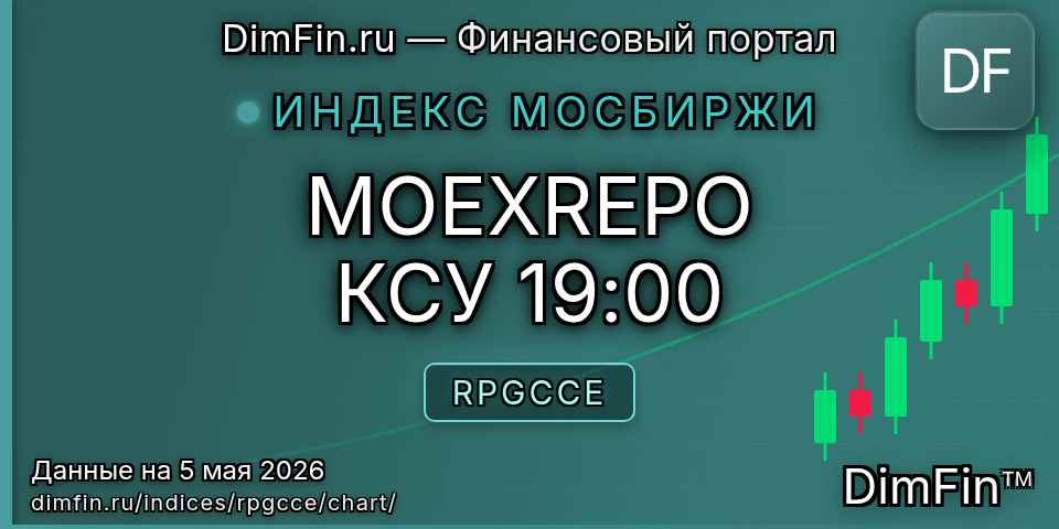 График MOEXREPO КСУ 19:00 (RPGCCE) — интерактивный свечной график онлайн График MOEXREPO КСУ 19:00 (RPGCCE) — интерактивный свечной график онлайн