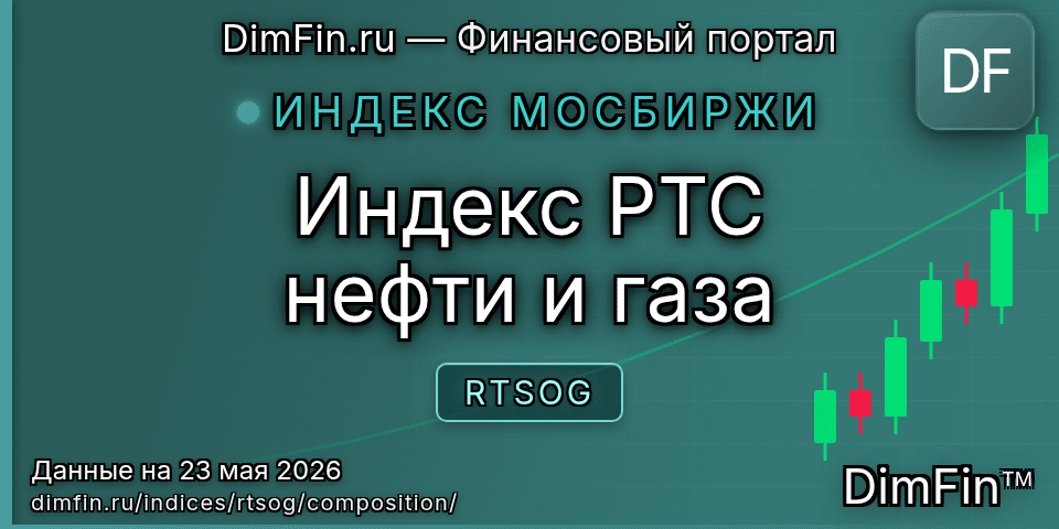 Состав индекса Индекс РТС нефти и газа (RTSOG) — компоненты и веса