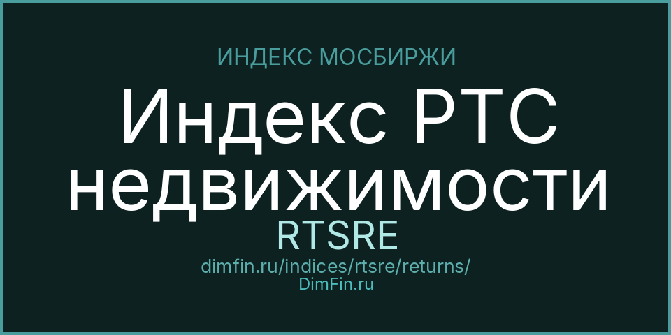 Индекс РТС недвижимости (RTSRE): доходность и волатильность на Московской бирже