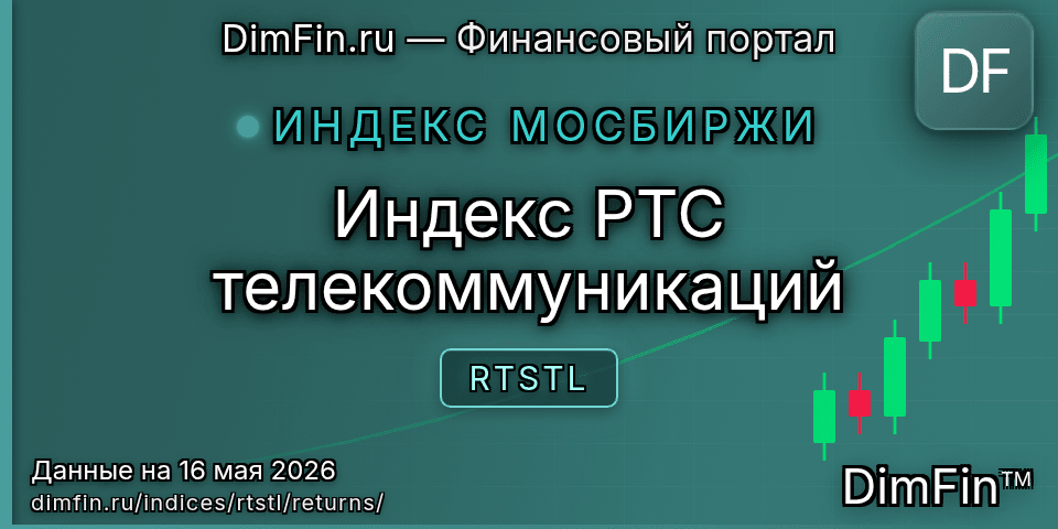 Доходность Индекс РТС телекоммуникаций (RTSTL) — статистика по периодам Доходность Индекс РТС телекоммуникаций (RTSTL) — статистика по периодам