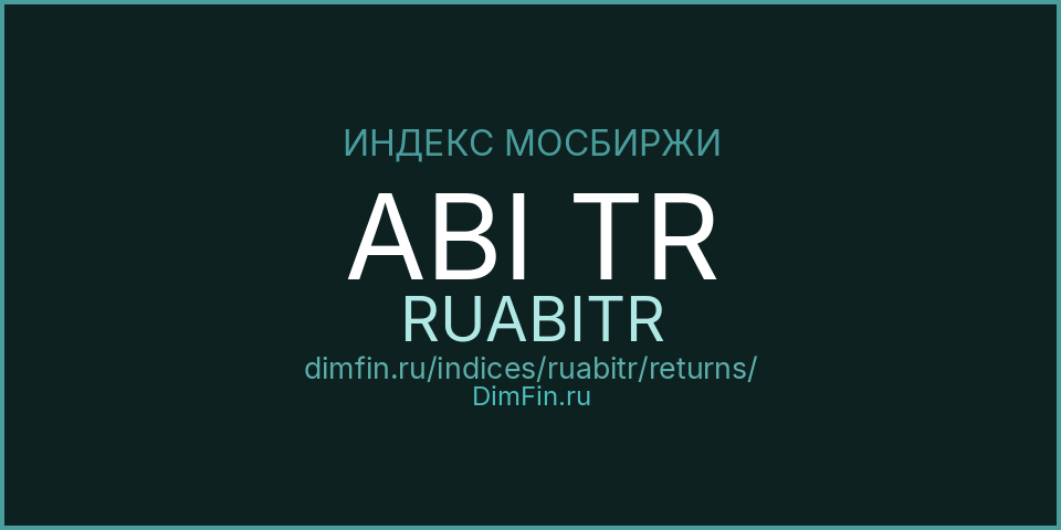 ABI TR (RUABITR): доходность и волатильность на Московской бирже