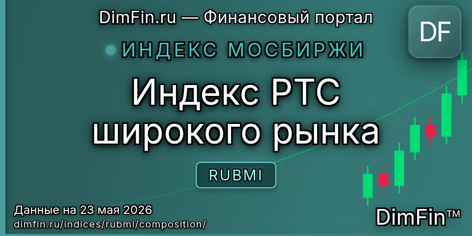 Состав индекса Индекс РТС широкого рынка (RUBMI) — компоненты и веса
