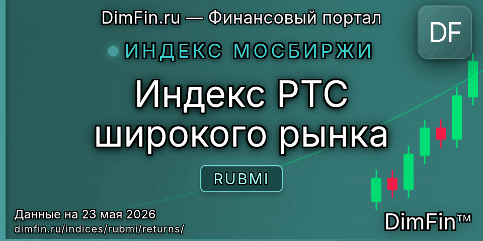 Доходность Индекс РТС широкого рынка (RUBMI) — статистика по периодам Доходность Индекс РТС широкого рынка (RUBMI) — статистика по периодам