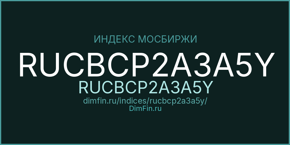 RUCBCP2A3A5Y (RUCBCP2A3A5Y): текущее значение, доходность и волатильность на Московской бирже