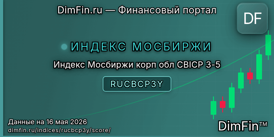 DimFin Score Индекс Мосбиржи корп обл CBICP 3-5 (RUCBCP3Y) — рейтинг и оценка