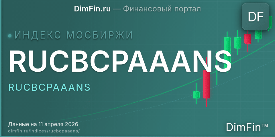 RUCBCPAAANS (RUCBCPAAANS): текущее значение, доходность и волатильность на Московской бирже