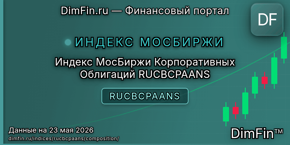 Состав индекса Индекс МосБиржи Корпоративных Облигаций RUCBCPAANS (RUCBCPAANS) — компоненты и веса Состав индекса Индекс МосБиржи Корпоративных Облигаций RUCBCPAANS (RUCBCPAANS) — компоненты и веса