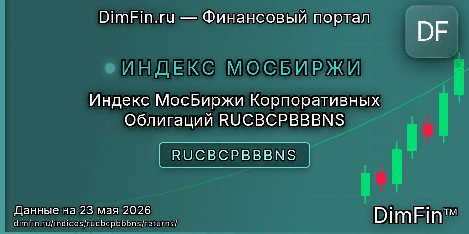 Доходность Индекс МосБиржи Корпоративных Облигаций RUCBCPBBBNS (RUCBCPBBBNS) — статистика по периодам Доходность Индекс МосБиржи Корпоративных Облигаций RUCBCPBBBNS (RUCBCPBBBNS) — статистика по периодам