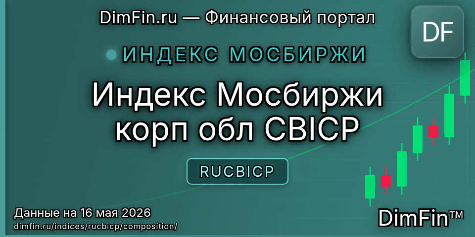 Состав индекса Индекс Мосбиржи корп обл CBICP (RUCBICP) — компоненты и веса