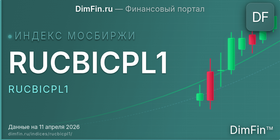 RUCBICPL1 (RUCBICPL1): текущее значение, доходность и волатильность на Московской бирже