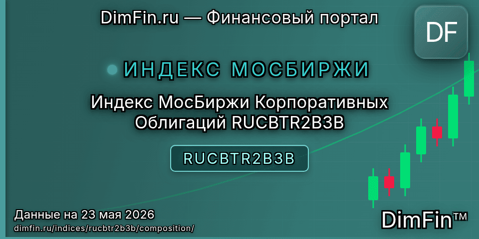 Состав индекса Индекс МосБиржи Корпоративных Облигаций RUCBTR2B3B (RUCBTR2B3B) — компоненты и веса Состав индекса Индекс МосБиржи Корпоративных Облигаций RUCBTR2B3B (RUCBTR2B3B) — компоненты и веса